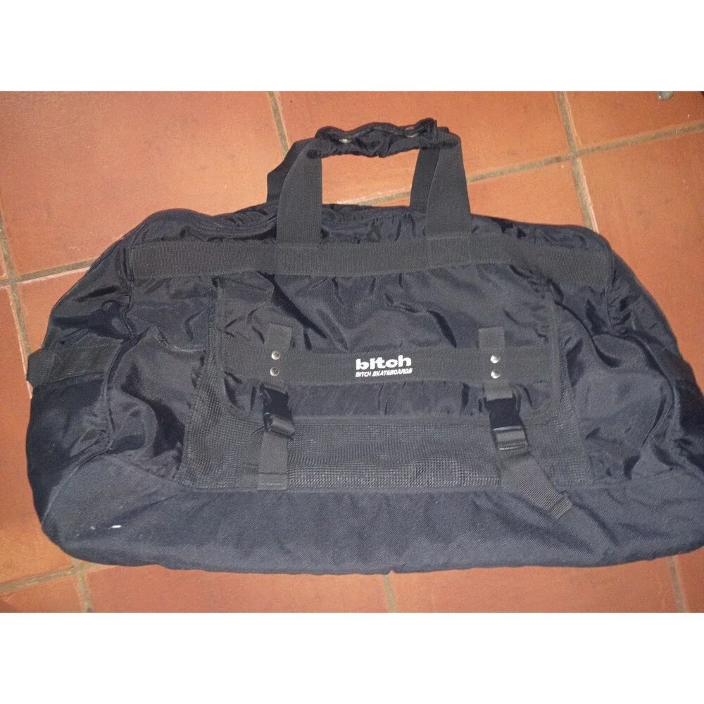 Rare vintage 90s 00s skate skating B*tch skateboards duffle bag huge